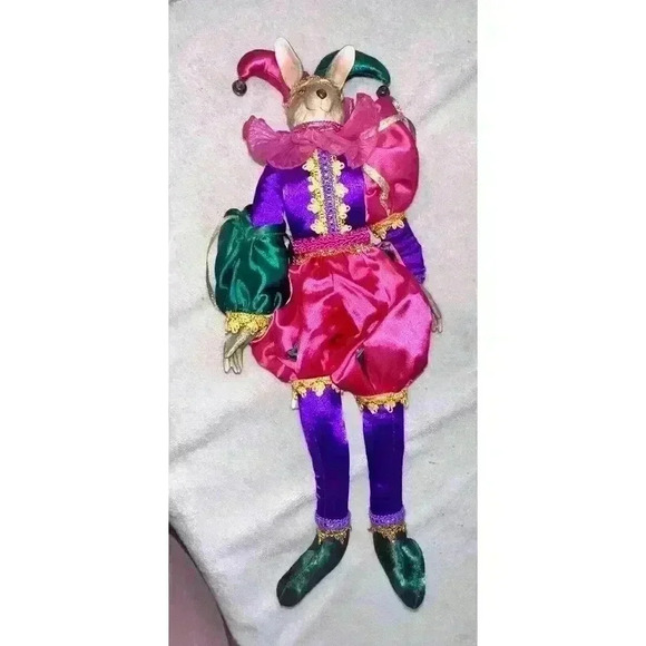 Katherine's Collection Wayne Kleski Bunny Rabbit Jester 26" Doll Easter Read - Picture 2 of 14